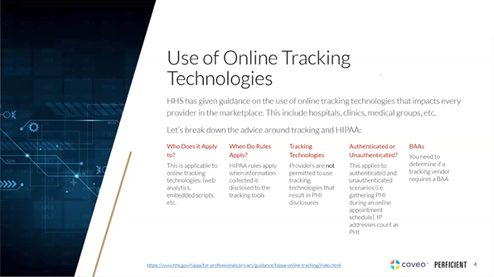 HHS Guidance Around Online Tracking Technologies for HIPAA Compliance