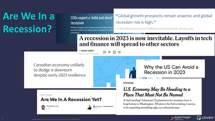 2023 economic headlines that may signal an impending recession